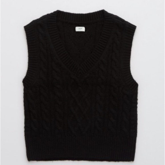 Aerie Cableknit Sweater Vest - Picture 1 of 2